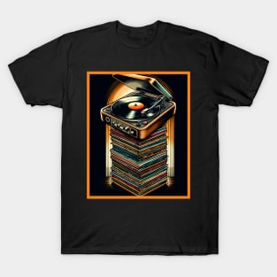 Retro Vinyl And Turntable T-Shirt